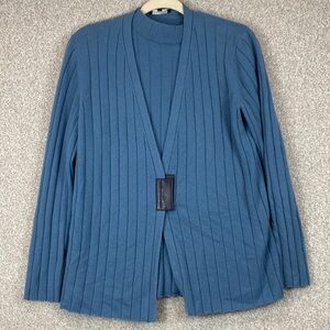 Lafayette 148 cashmere sweater set M cardigan and sleeveless sweater high neck